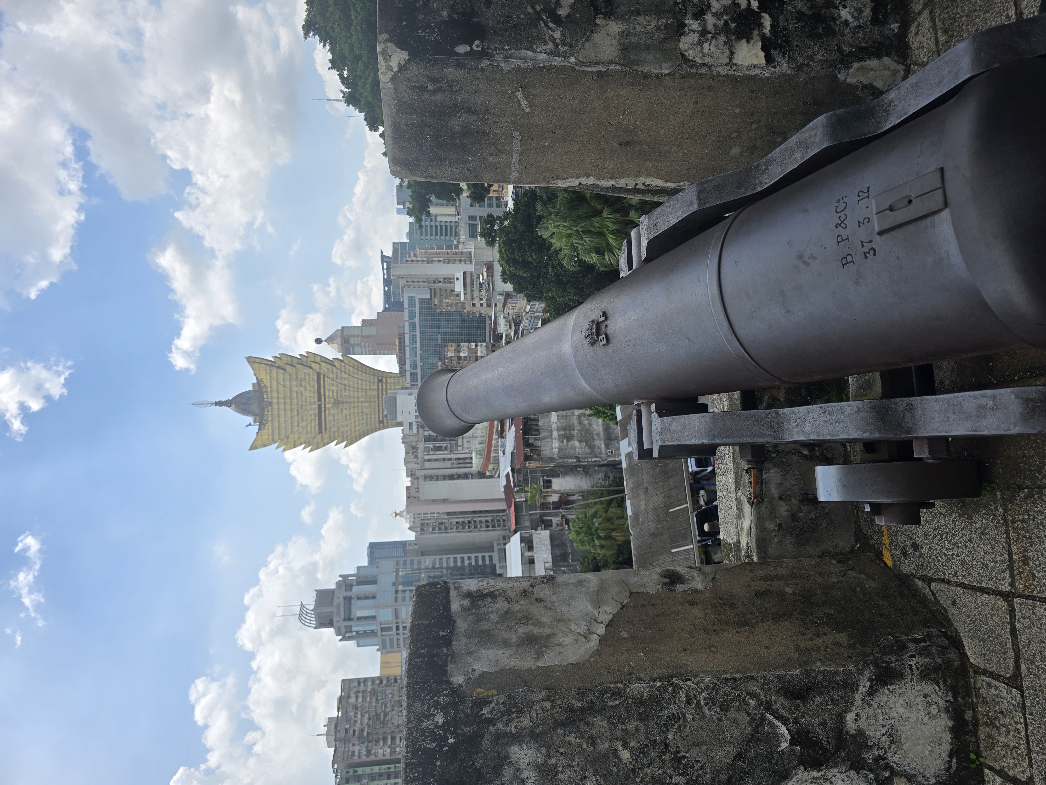 From the old fort you can see the hotels and resorts